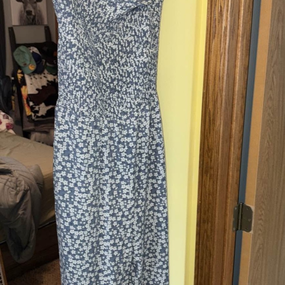 Floral Blue Dress